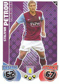 Stiliyan Petrov Aston Villa 2010/11 Topps Match Attax #30